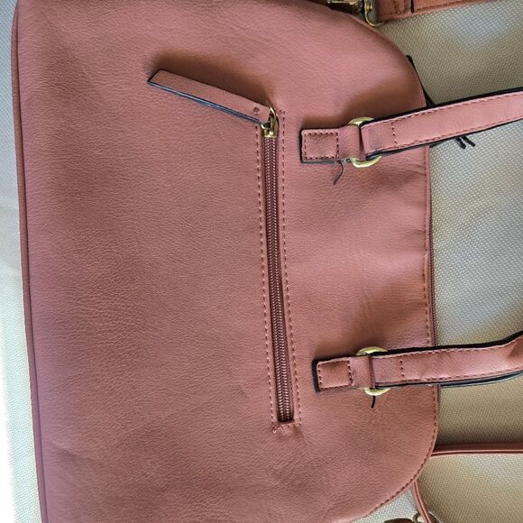 Nicole Miller Pink Purse Crossbody Wavy Front - Picture 8 of 16